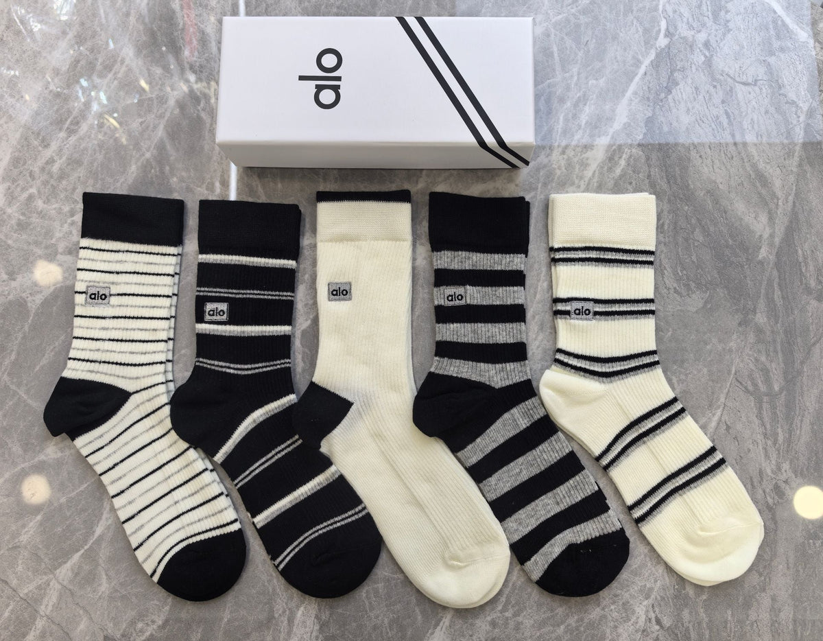 Cotton Crew Socks - 5-Pair Pack