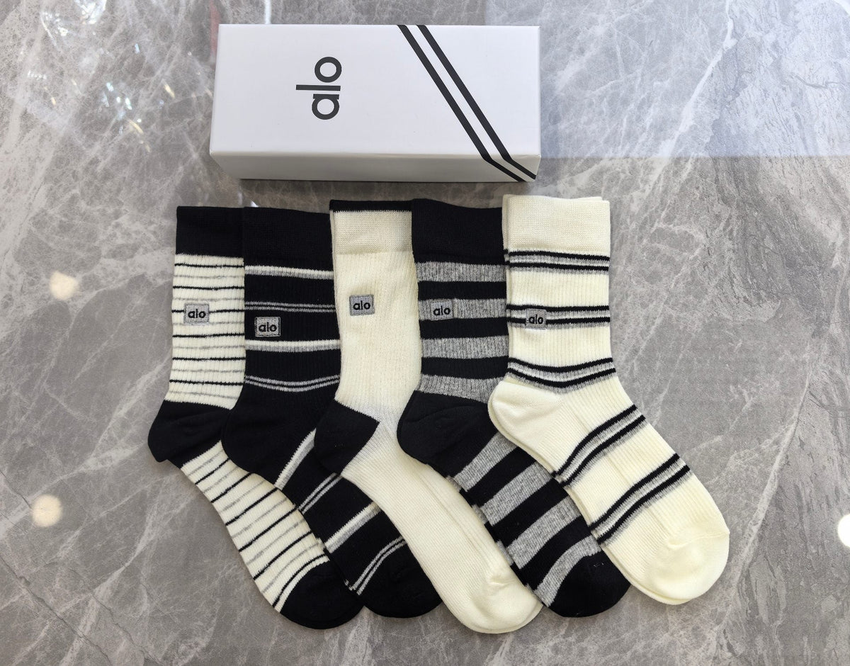 Cotton Crew Socks - 5-Pair Pack