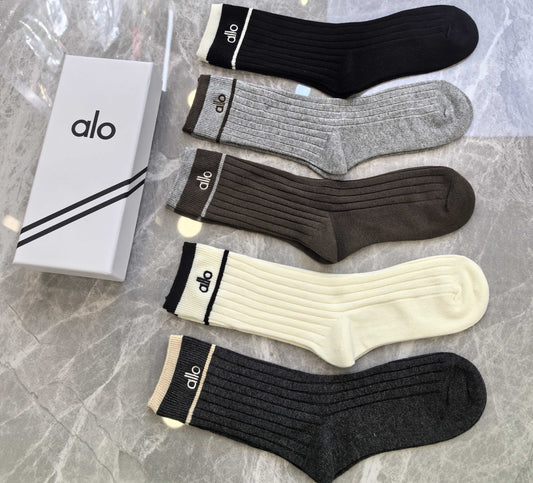 Alo Cotton Short Socks - 5-Pair Pack