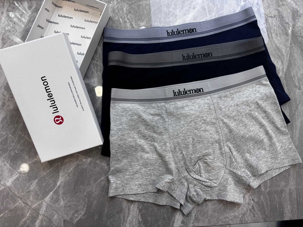 Cotton Men's Boxer Briefs - 3-Piece Box