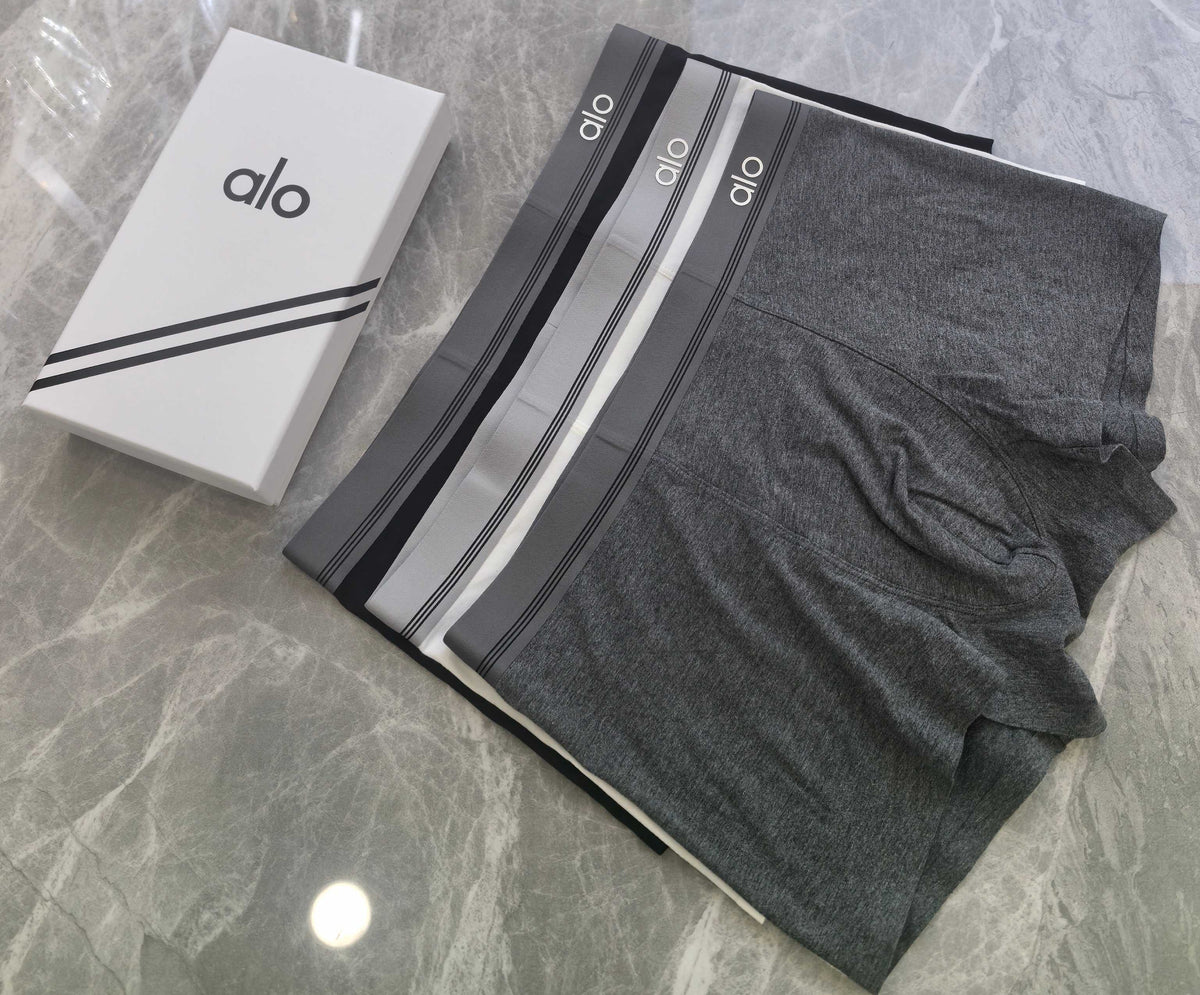 Alo Cotton Men's Boxer Briefs - 3-Piece Box