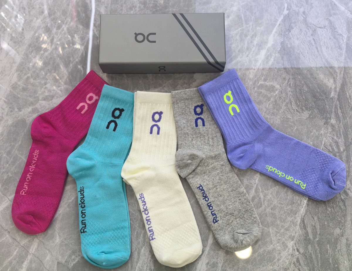 On Cotton Crew Socks - 5-Pair Pack
