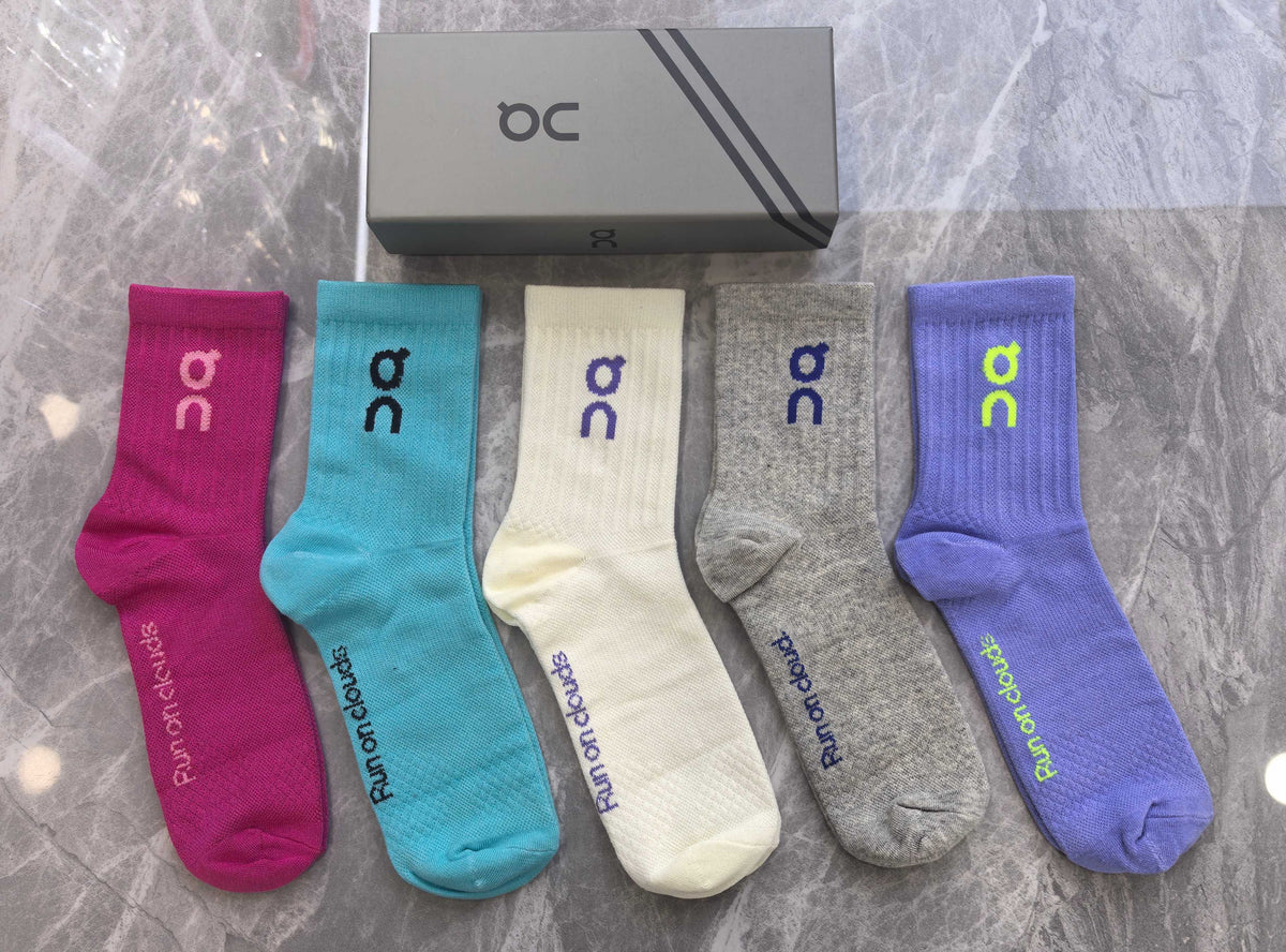 On Cotton Crew Socks - 5-Pair Pack