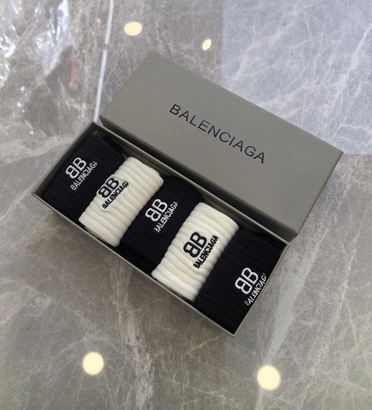 Balenciaga Crew Socks - 5-Pair Set