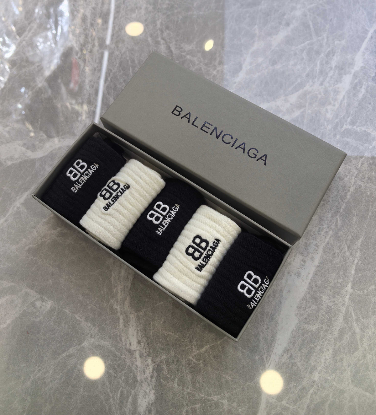 Balenciaga Crew Socks - 5-Pair Pack