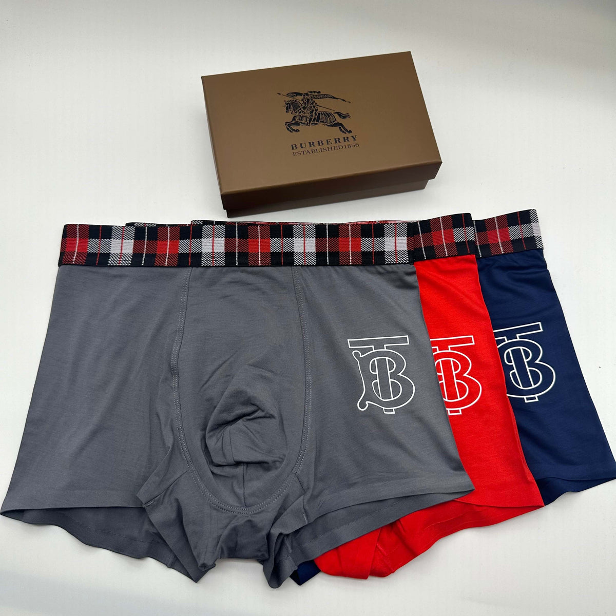 Burberry Modal Men's Boxer Briefs - 3-Piece Box
