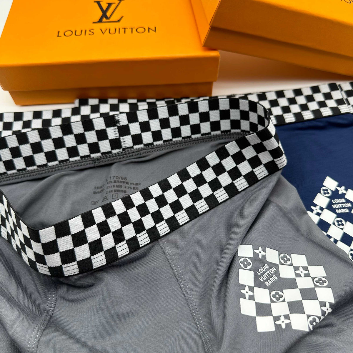 Louis Vuitton Checkerboard Waistband Boxer Briefs 3-Piece Box
