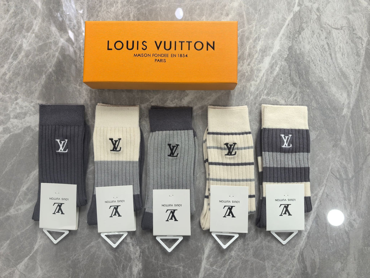 Louis Vuitton Cotton Short Socks - 5-Pair Pack