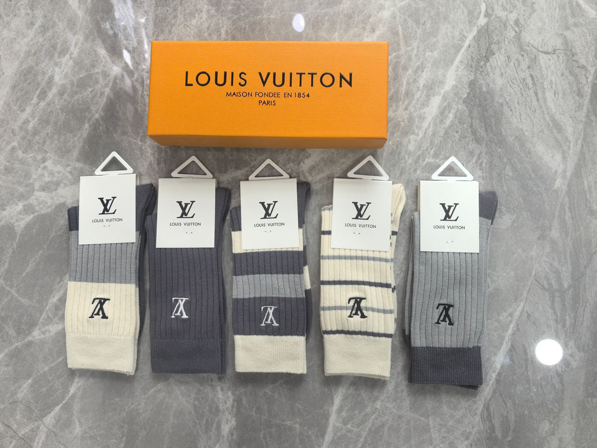 Louis Vuitton Cotton Short Socks - 5-Pair Pack