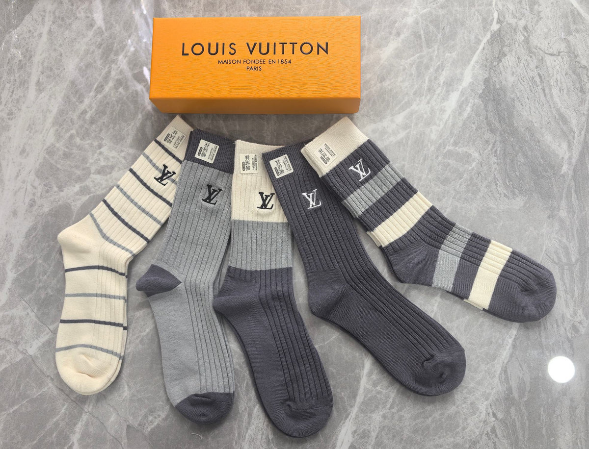 Louis Vuitton Cotton Short Socks - 5-Pair Pack