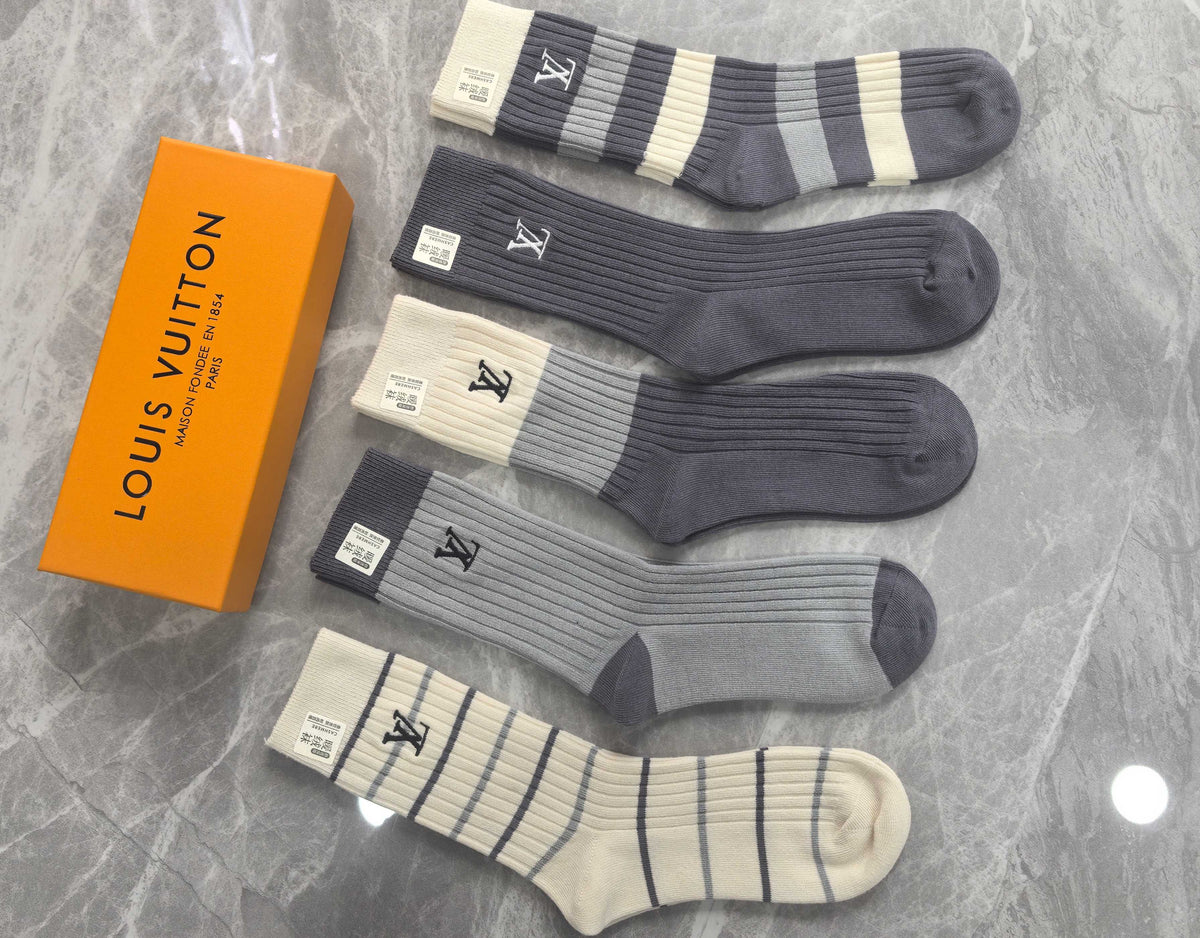 Louis Vuitton Cotton Short Socks - 5-Pair Pack