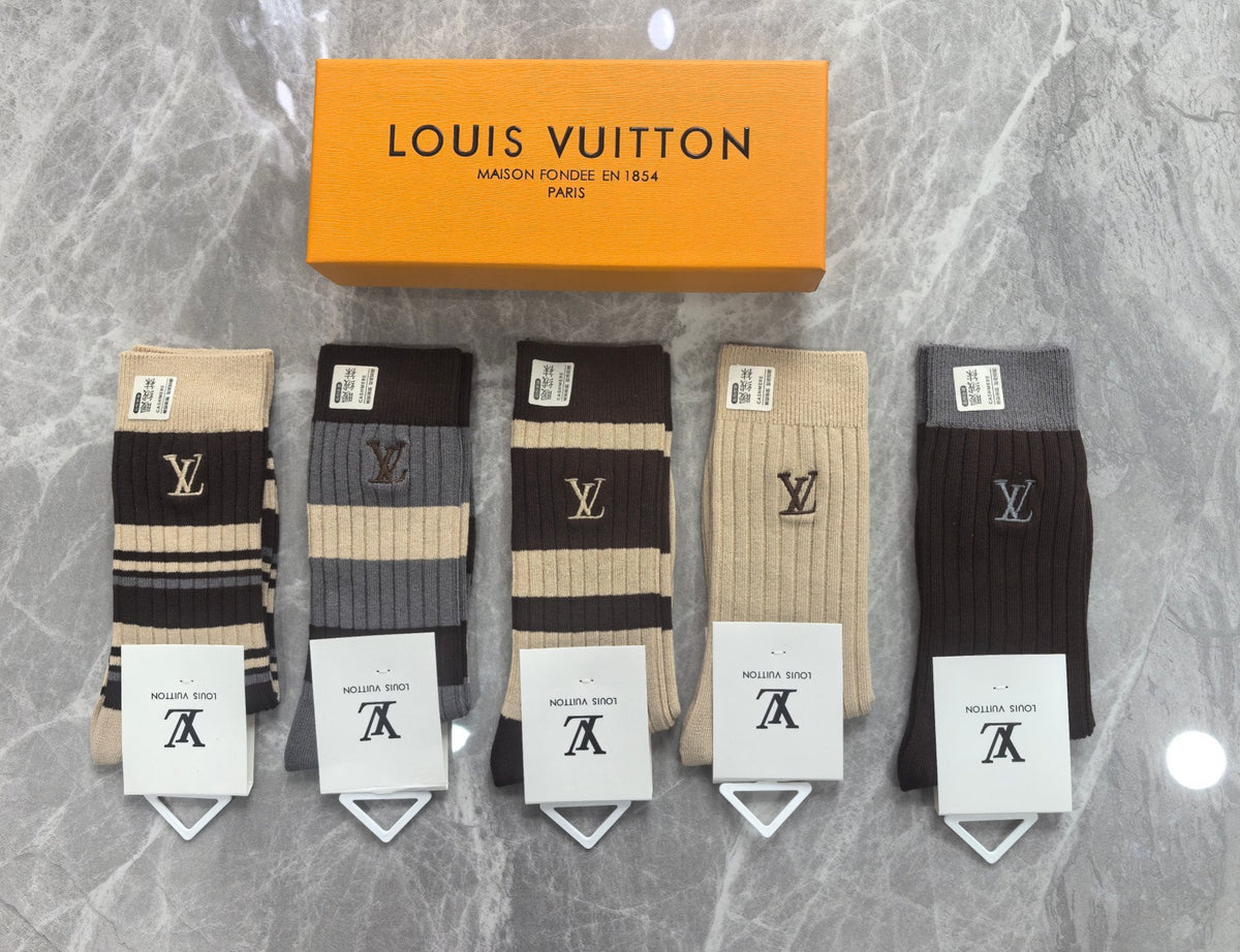 Louis Vuitton Cotton Short Socks - 5-Pair Pack