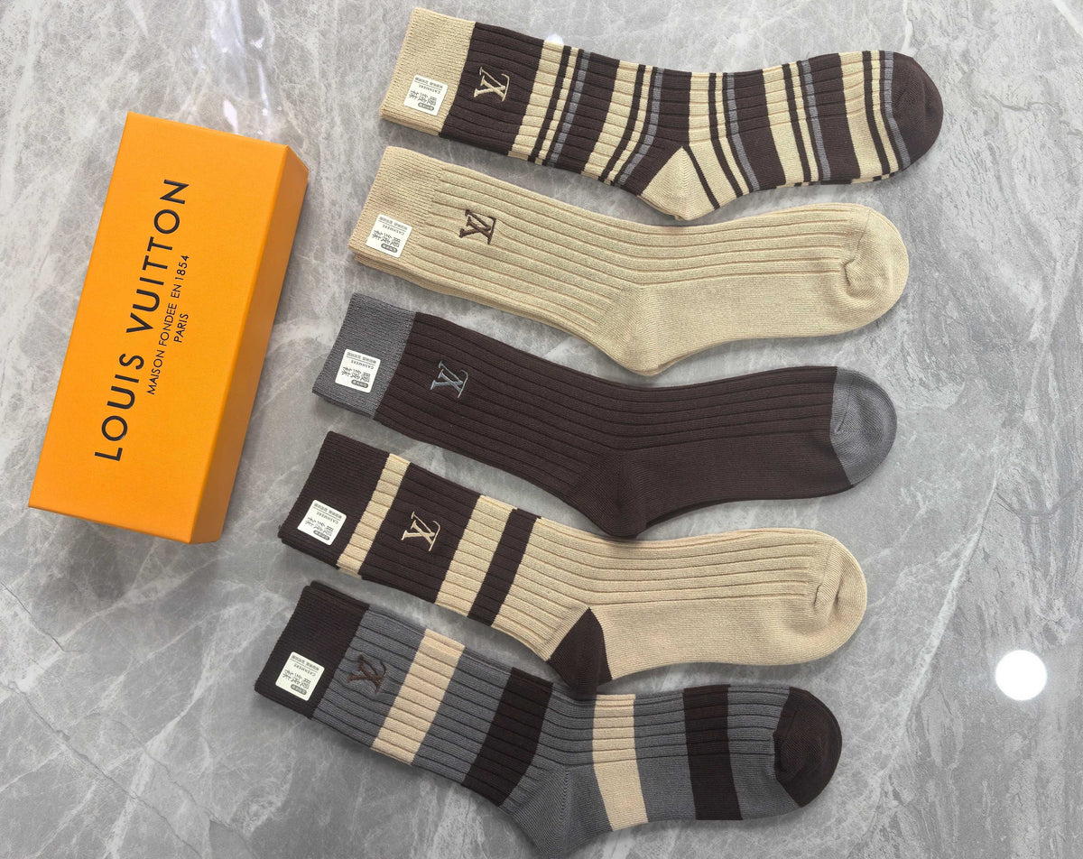 Louis Vuitton Cotton Short Socks - 5-Pair Pack