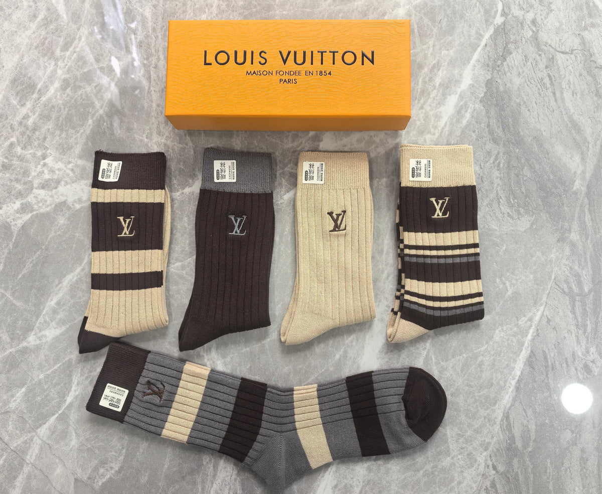 Louis Vuitton Cotton Short Socks - 5-Pair Pack
