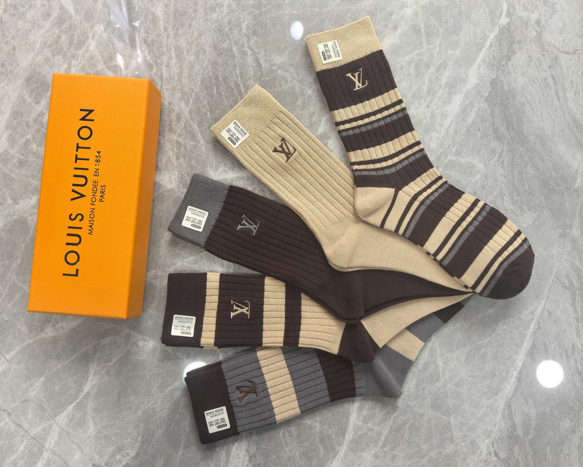 Louis Vuitton Cotton Short Socks - 5-Pair Pack