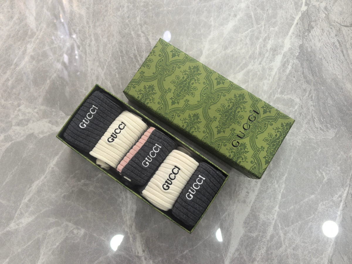 Gucci Cotton Short Socks - 5-Pair Pack