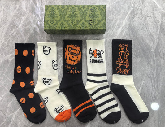 Gucci Cotton Short Socks - 5-Pair Pack