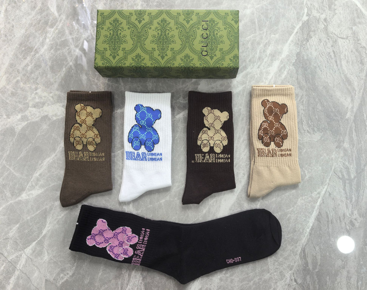 Gucci Cotton Short Socks - 5-Pair Pack