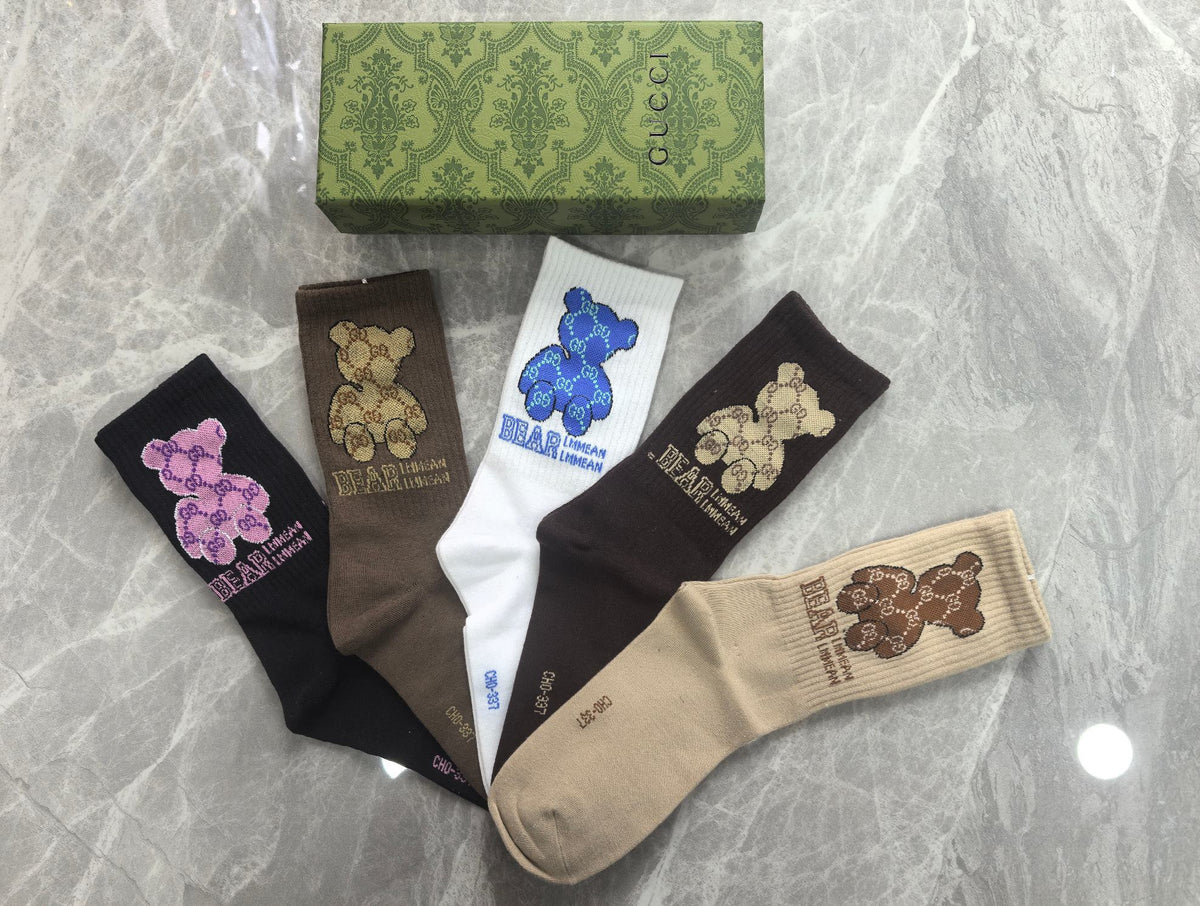 Gucci Cotton Short Socks - 5-Pair Pack