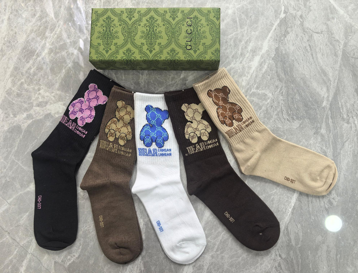 Gucci Cotton Short Socks - 5-Pair Pack