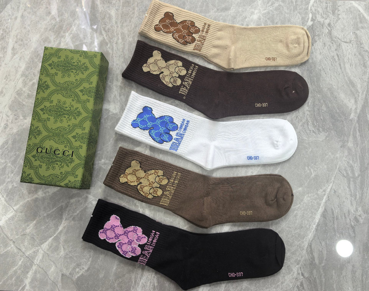 Gucci Cotton Short Socks - 5-Pair Pack