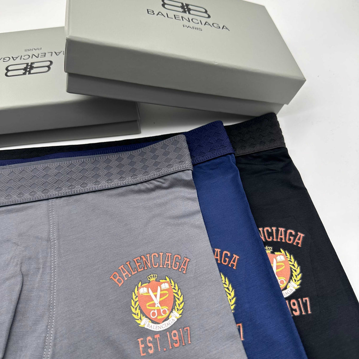 Balenciaga Modal Men's Boxer Briefs - 3-Piece Box