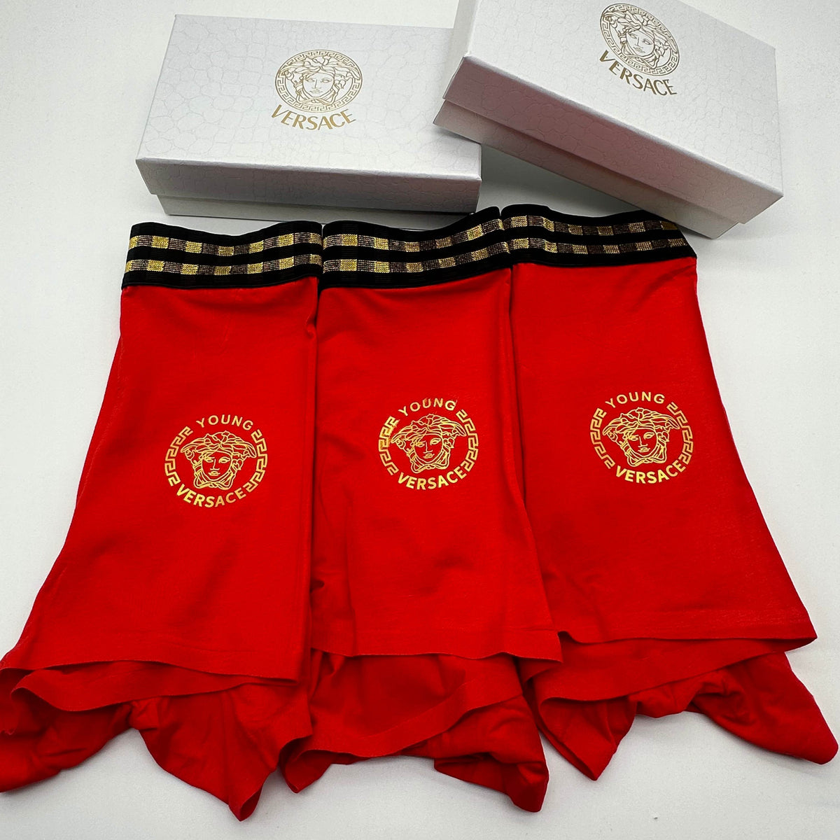 Versace Modal Men's Boxer Briefs - 3-Piece Box