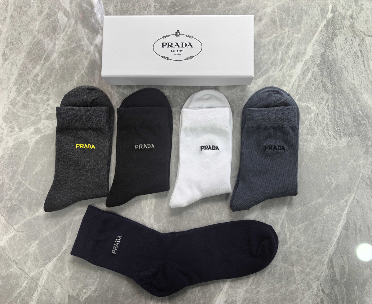 Prada Cotton Short Socks - 5-Pair Pack