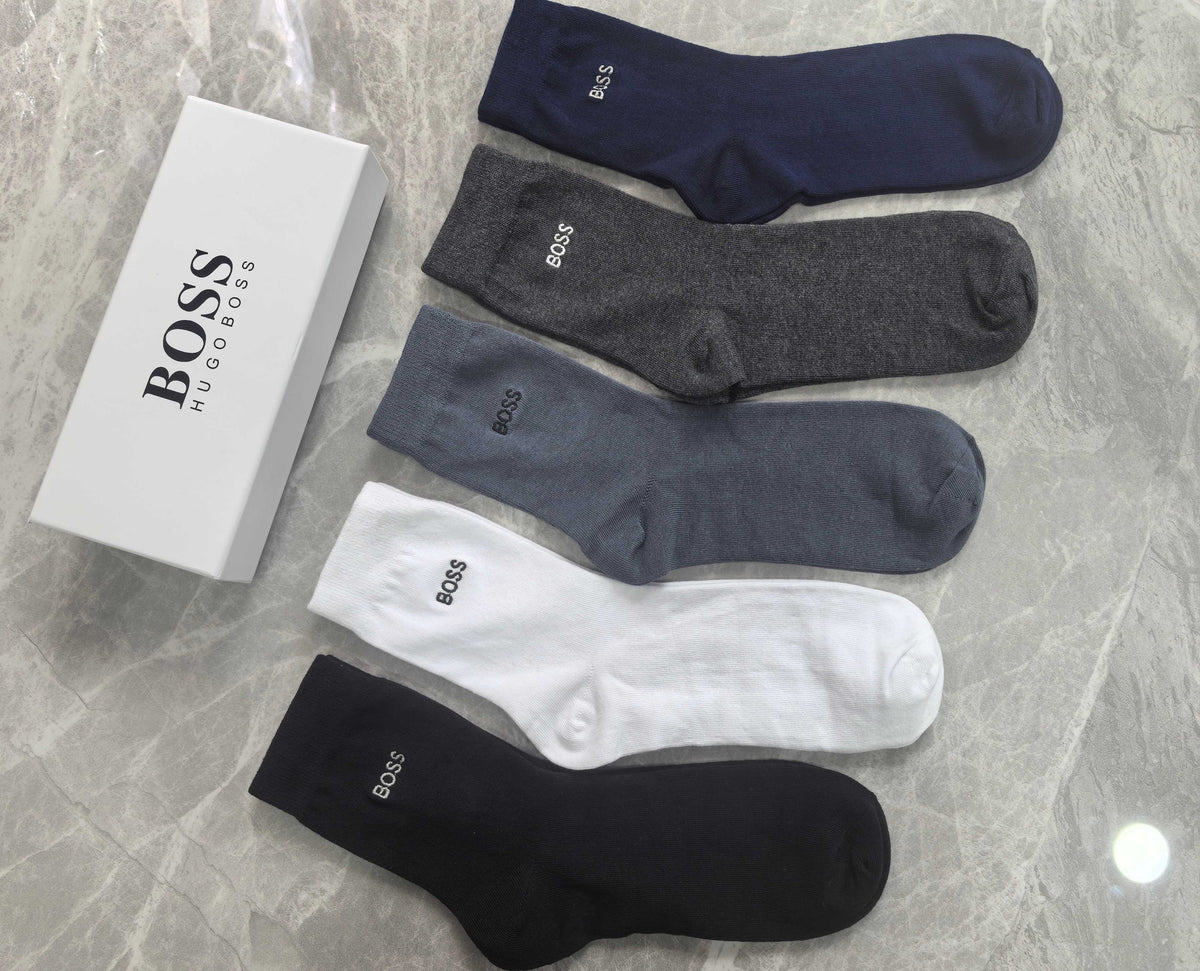 Cotton Short Socks - 5-Pair Pack