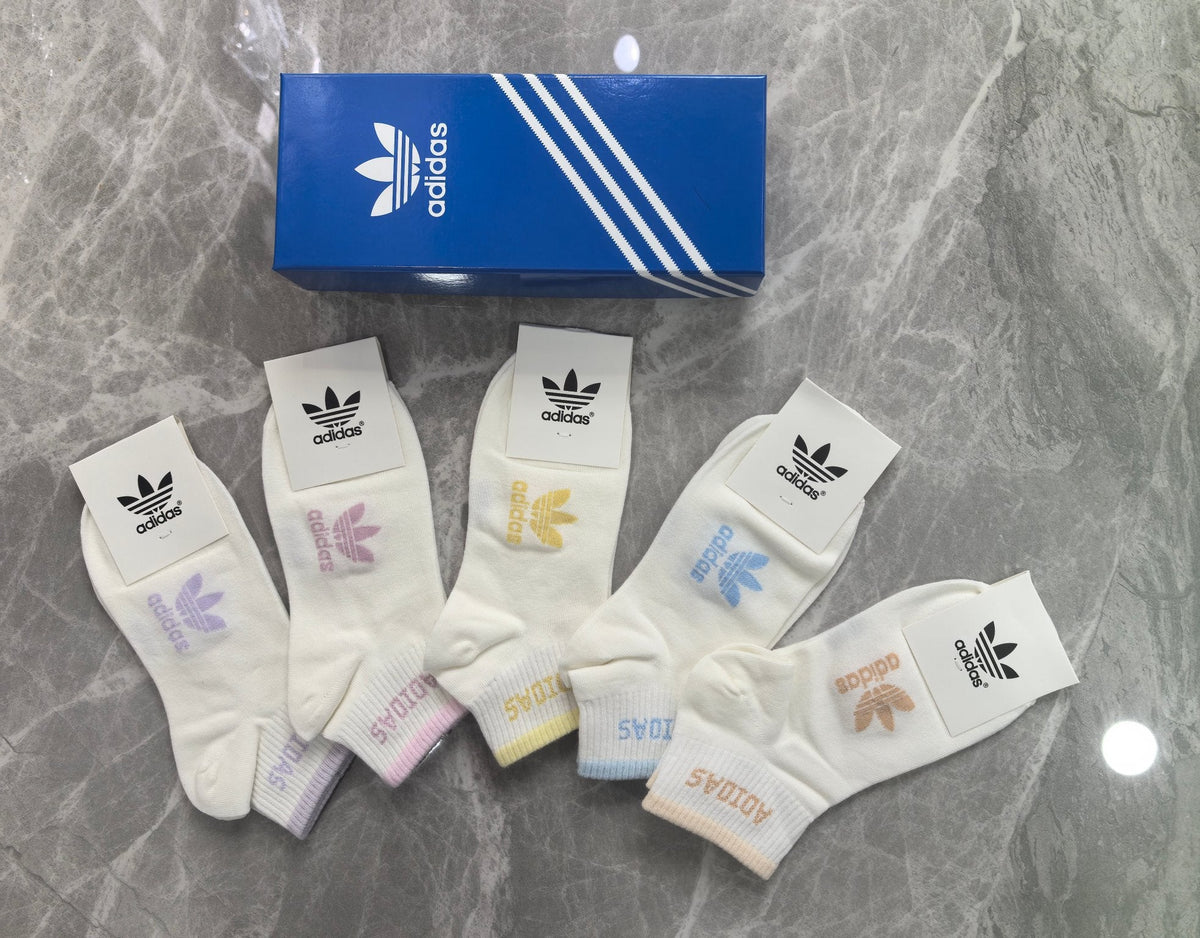 Adidas Cotton Short Socks - 5-Pair Pack