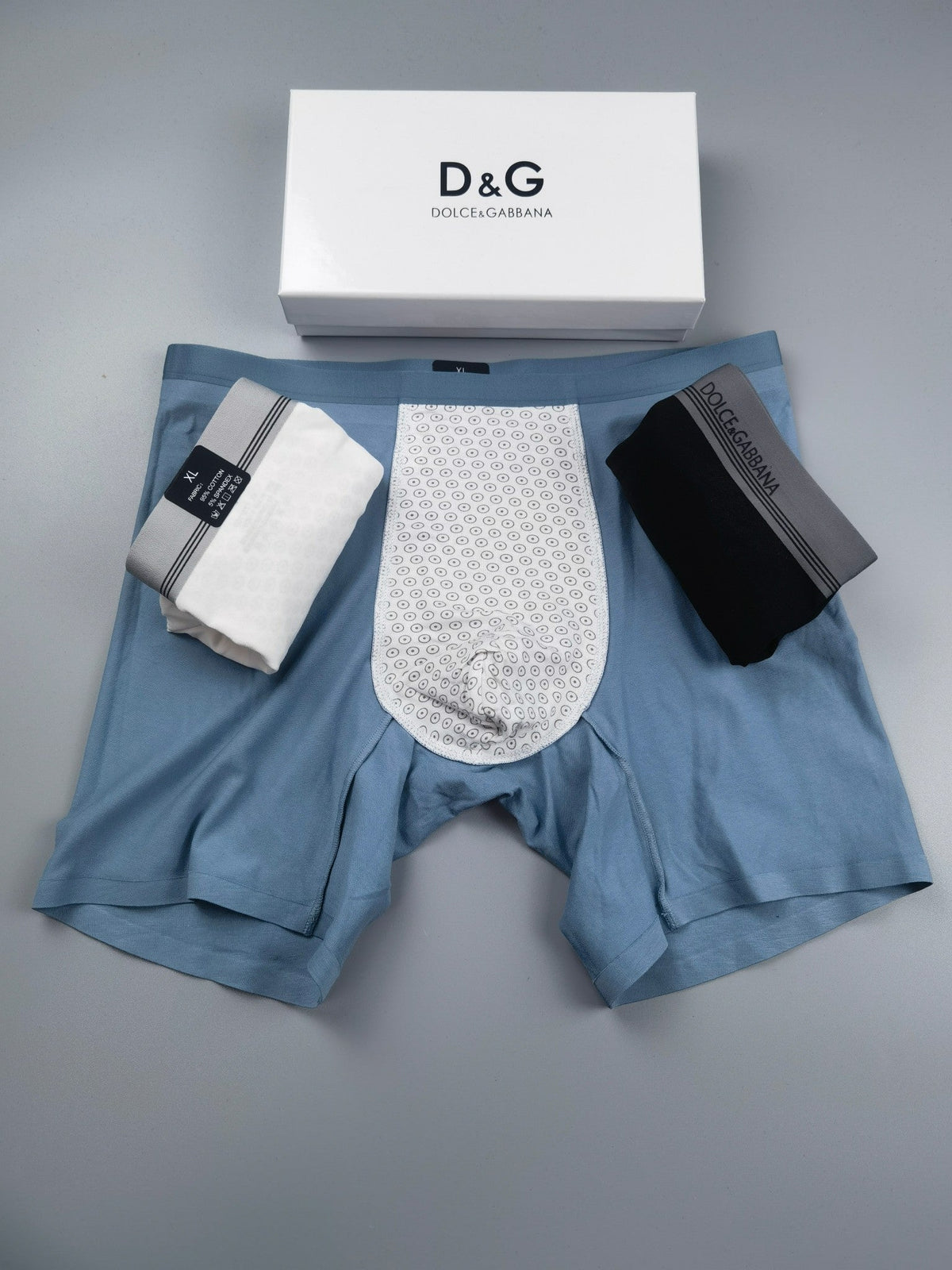 Cotton Men's Boxer Briefs - 3-Piece Box