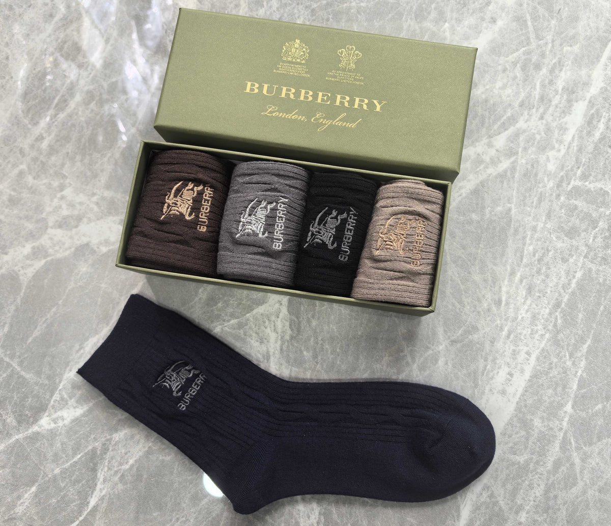 Burberry Crew Socks - 5-Pair Pack
