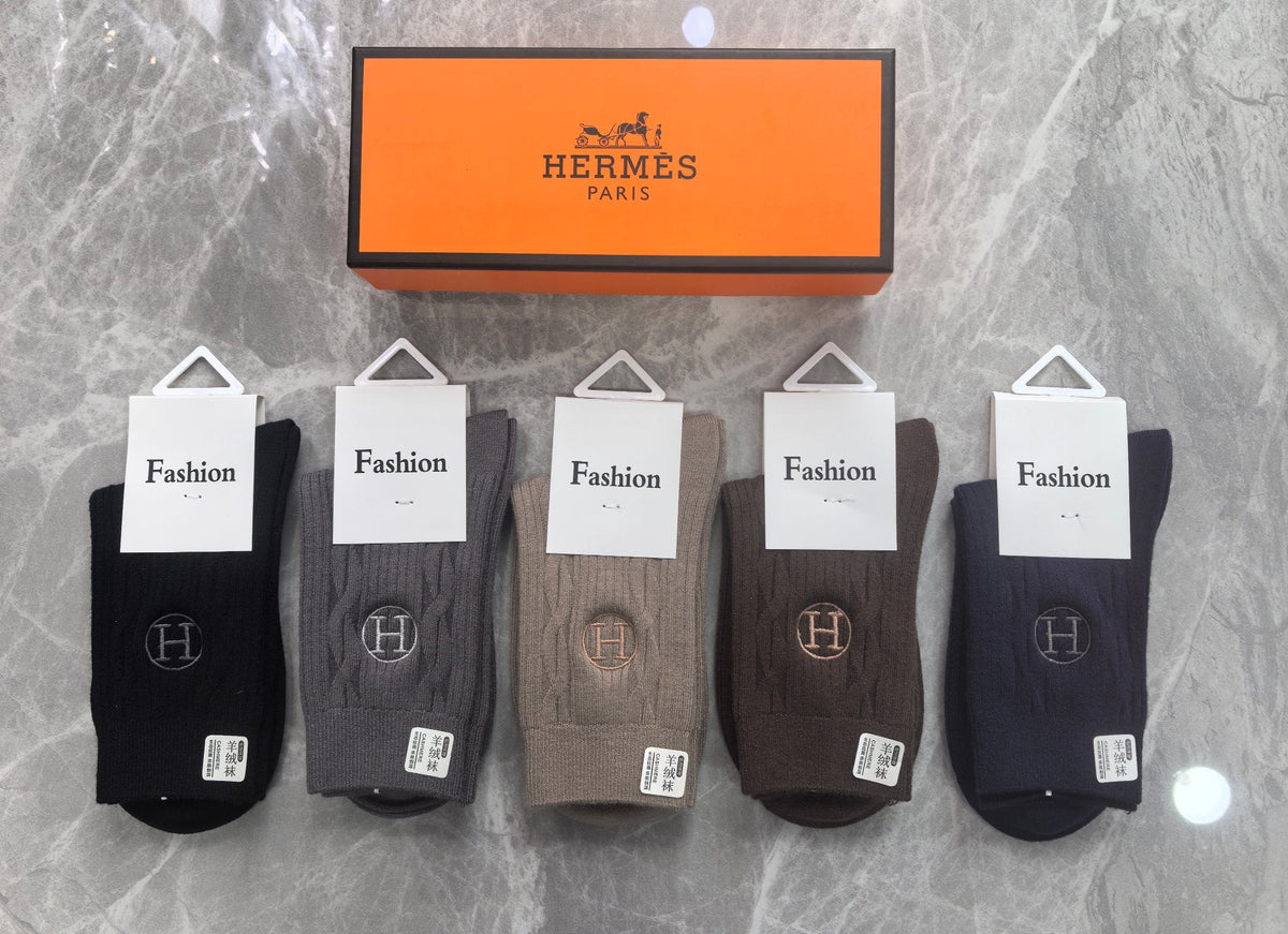 Hermes Crew Socks - 5-Pair Pack