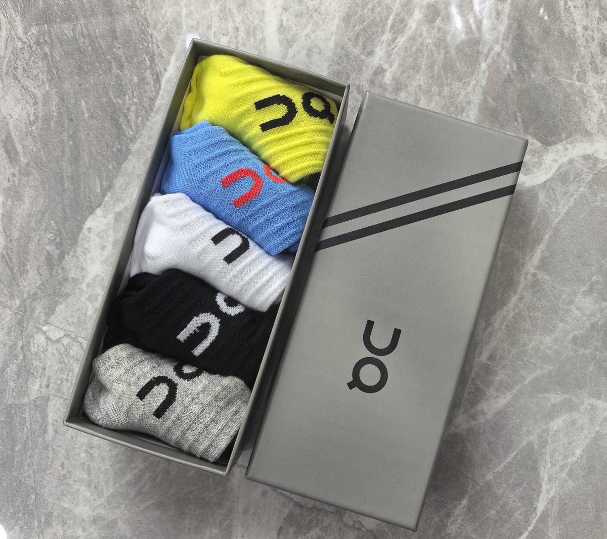 On Logo Details Ankle Socks - 5-Pair Set