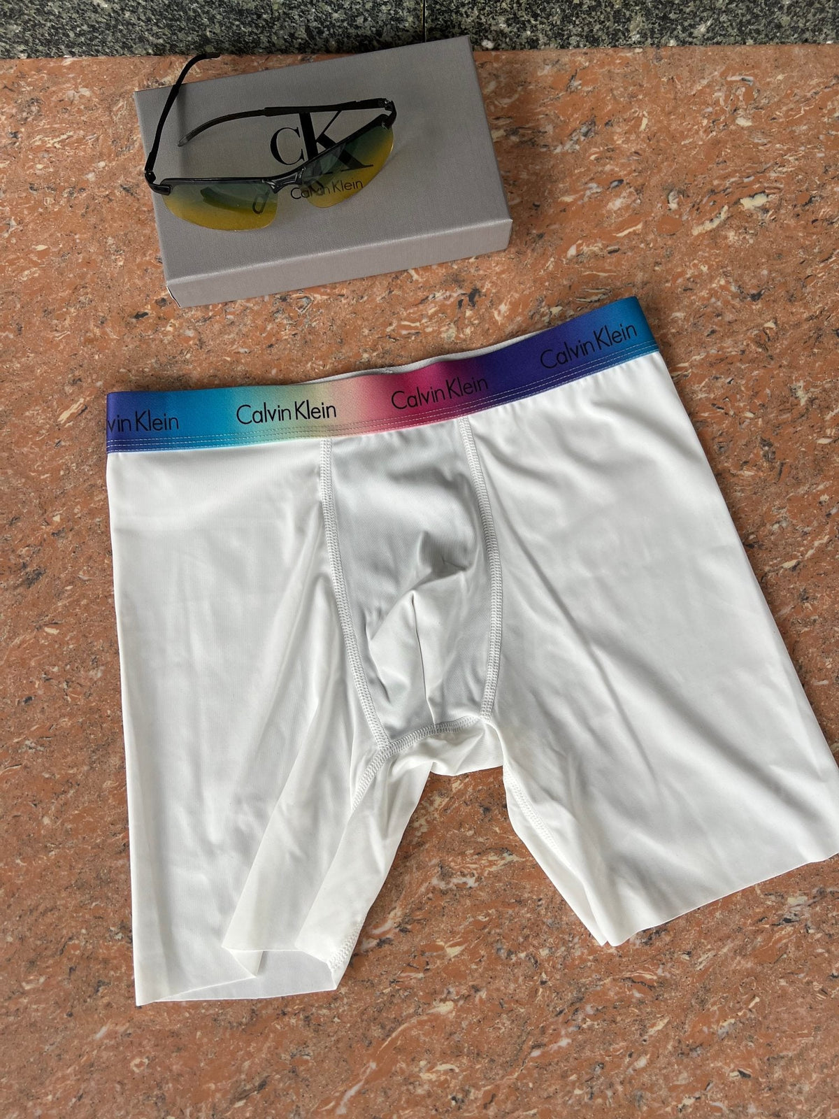 Calvin Klein Visible Branded Waistband Or Emblem Details Men's Boxer Briefs - 3-Piece Box
