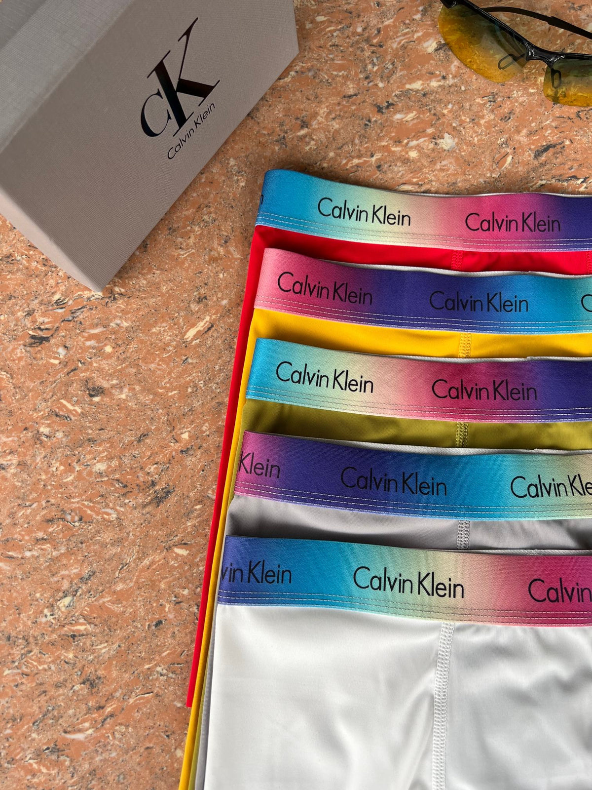 Calvin Klein Visible Branded Waistband Or Emblem Details Men's Boxer Briefs - 3-Piece Box