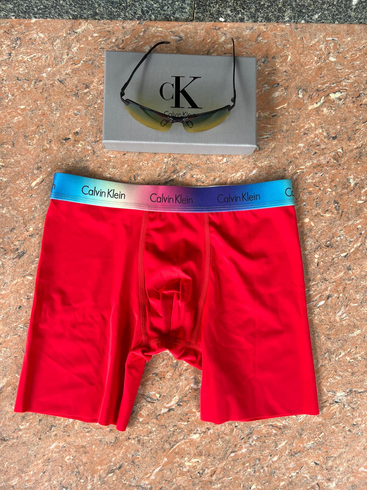 Calvin Klein Visible Branded Waistband Or Emblem Details Men's Boxer Briefs - 3-Piece Box