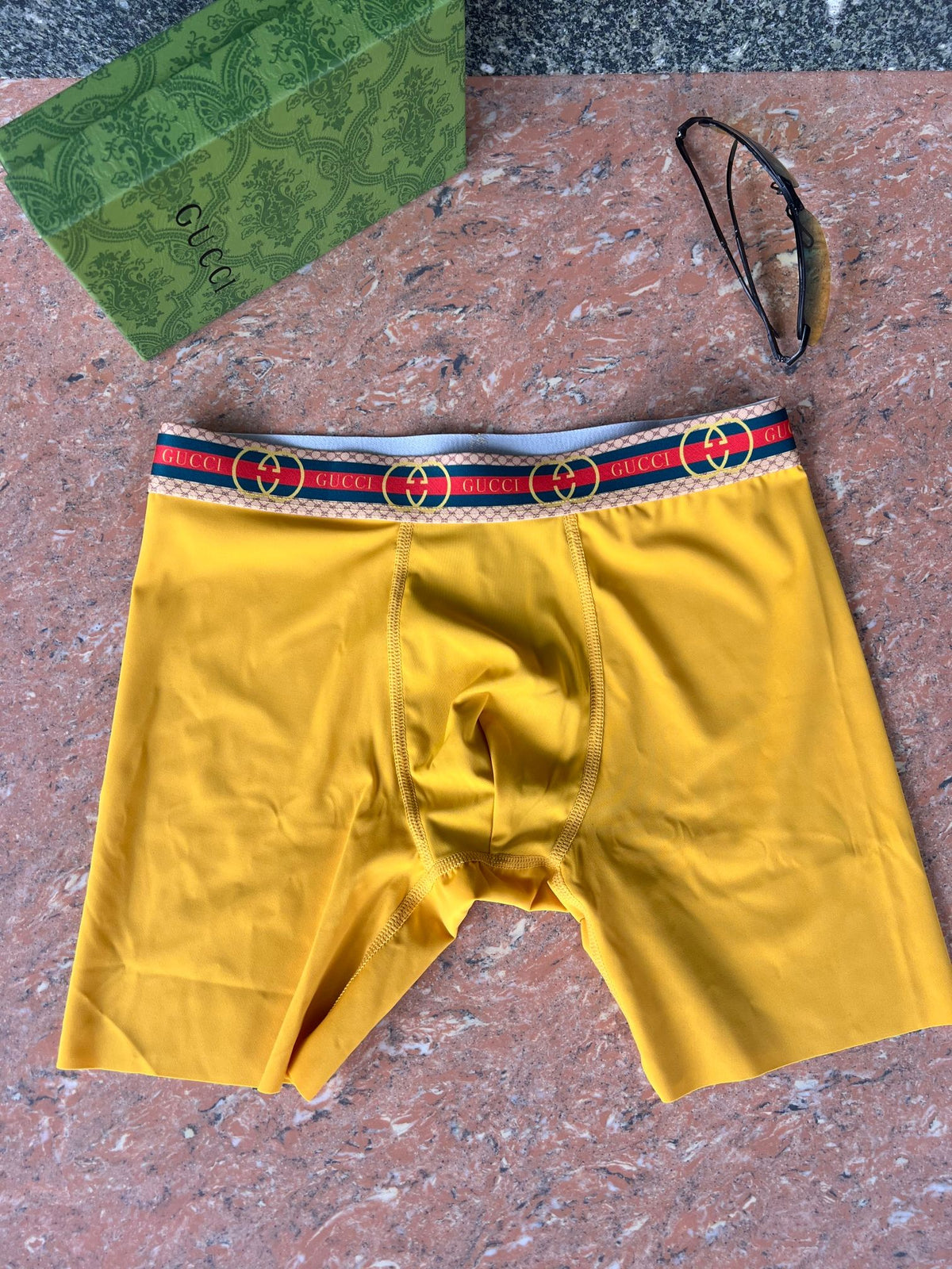 Gucci Visible Branded Waistband Or Emblem Details Men's Boxer Briefs - 3-Piece Box