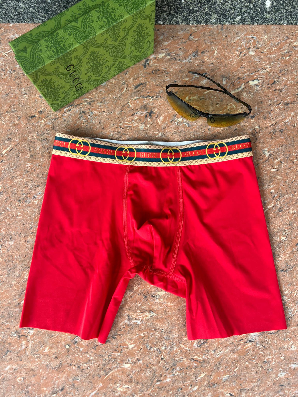 Gucci Visible Branded Waistband Or Emblem Details Men's Boxer Briefs - 3-Piece Box