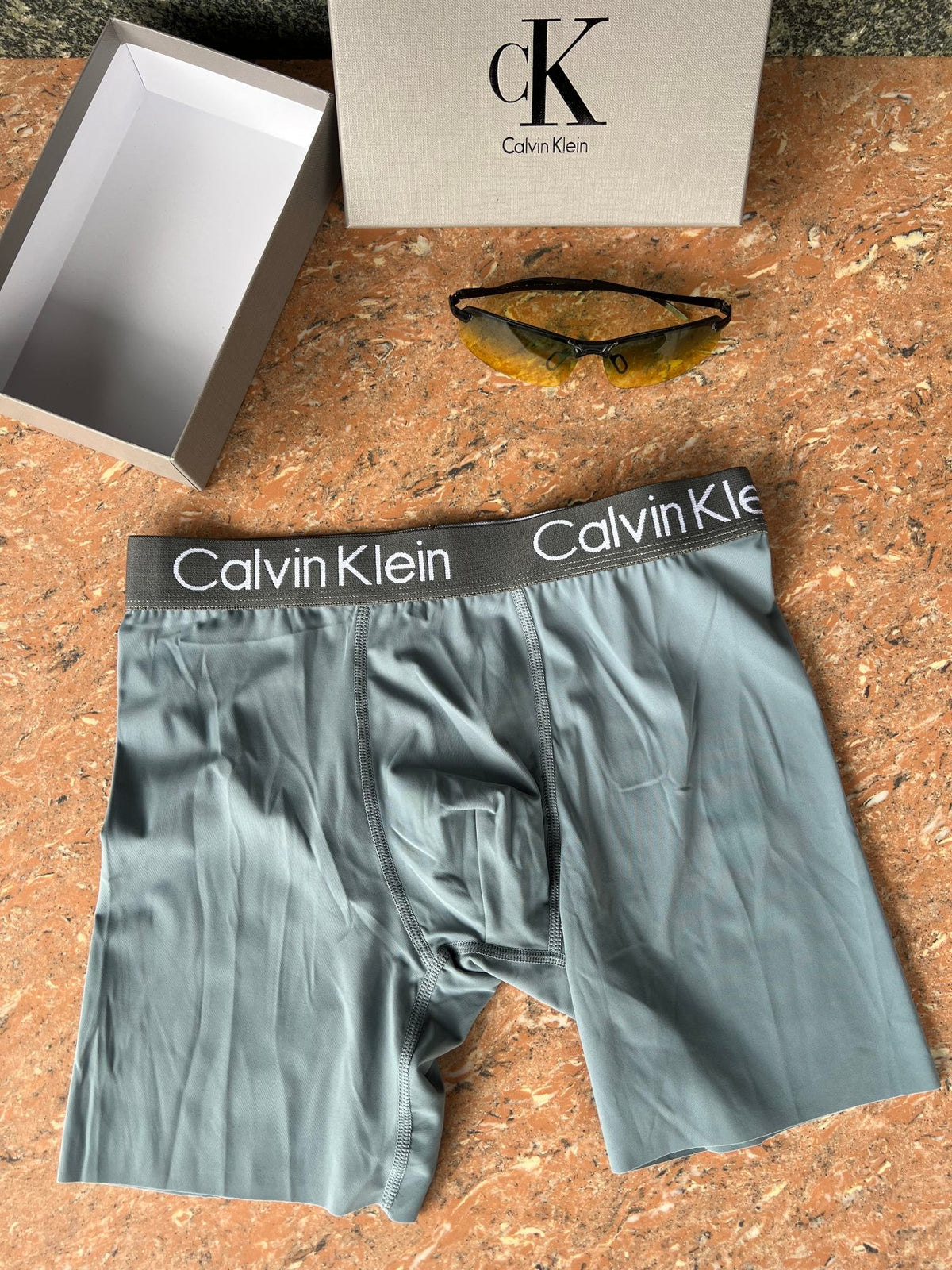 Calvin Klein Visible Branded Waistband Or Emblem Details Men's Boxer Briefs - 3-Piece Box