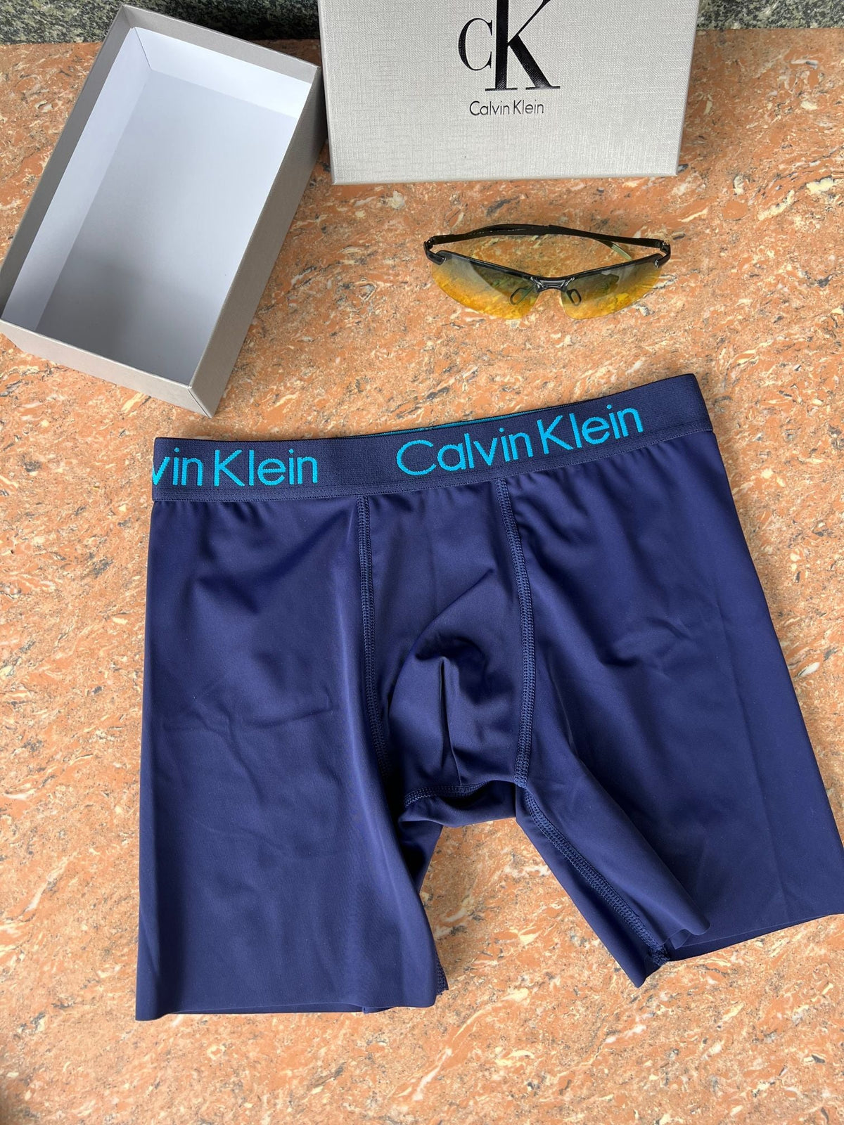 Calvin Klein Visible Branded Waistband Or Emblem Details Men's Boxer Briefs - 3-Piece Box