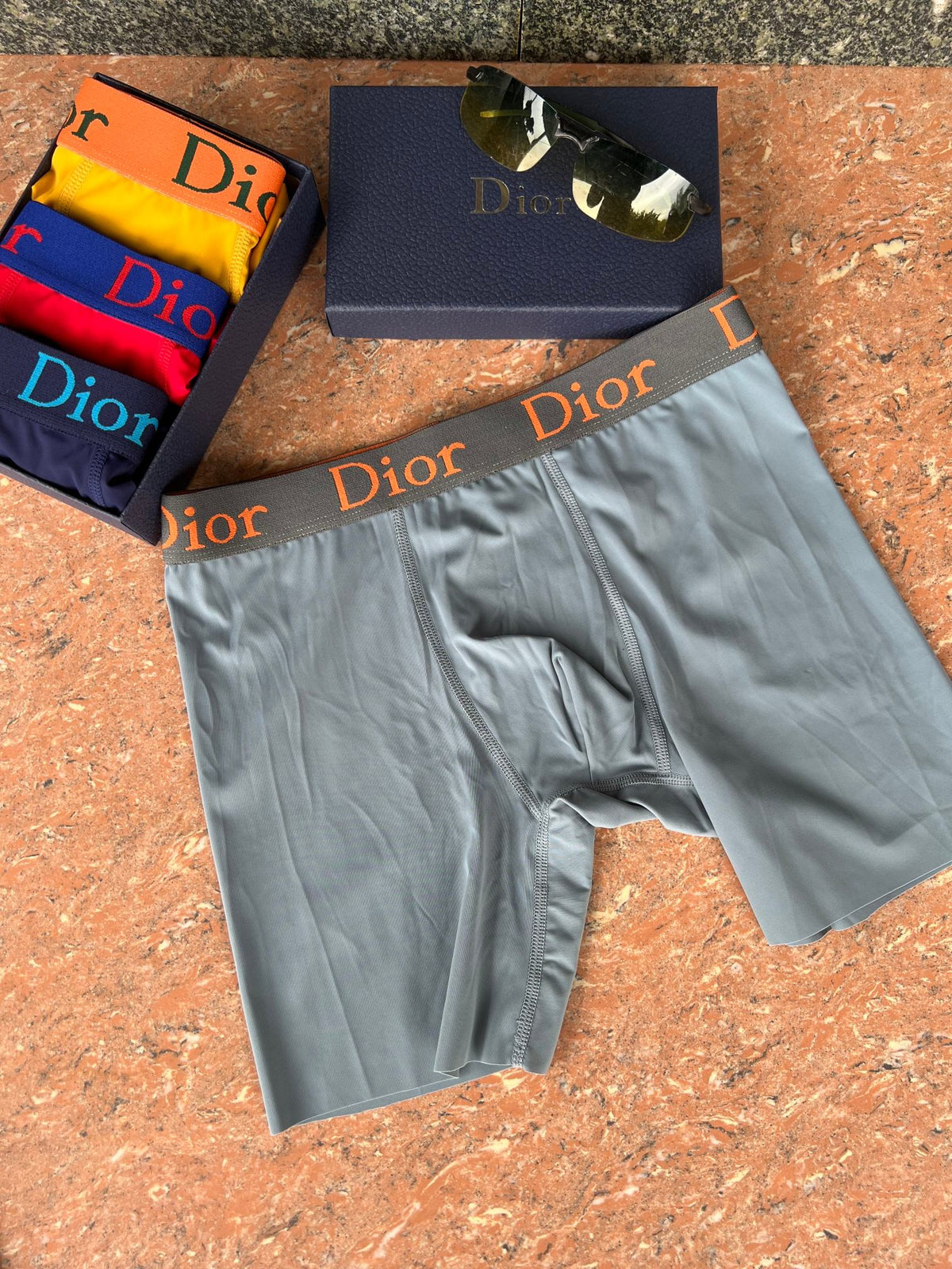 Dior Visible Branded Waistband Or Emblem Details Men's Boxer Briefs - 3-Piece Box