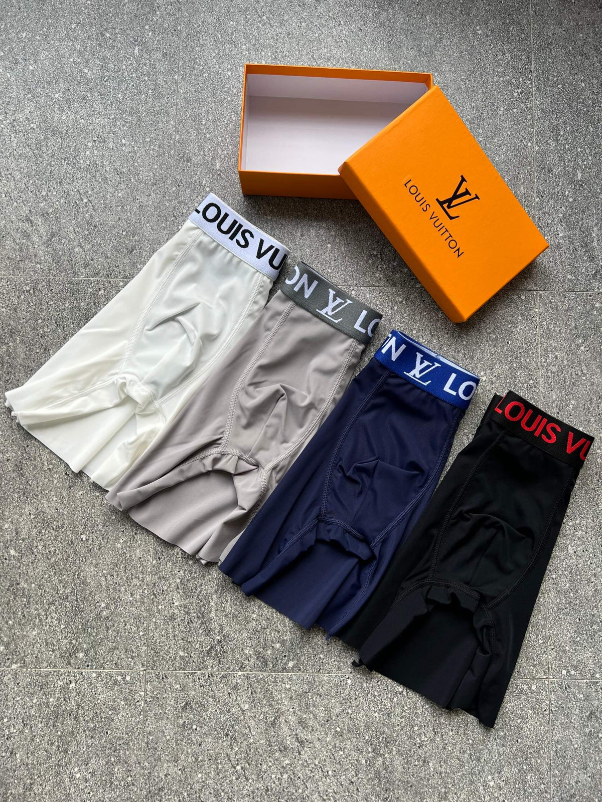 Louis Vuitton Logo Waistbands Men's Boxer Briefs - 3-Piece Box