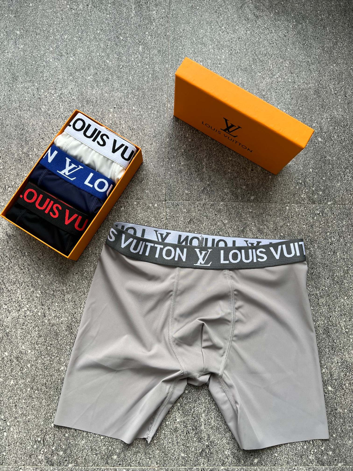 Louis Vuitton Logo Waistbands Men's Boxer Briefs - 3-Piece Box