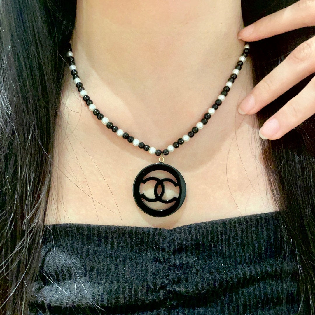 Martin Graham pendant necklace in polished metal-tone – main product view