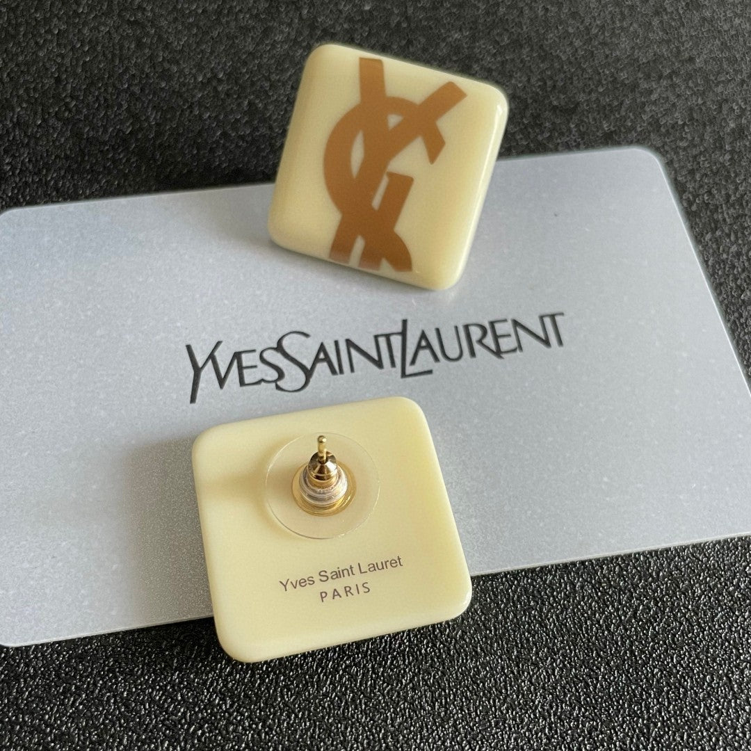 Martin Graham stud earrings in polished metal-tone – main product view