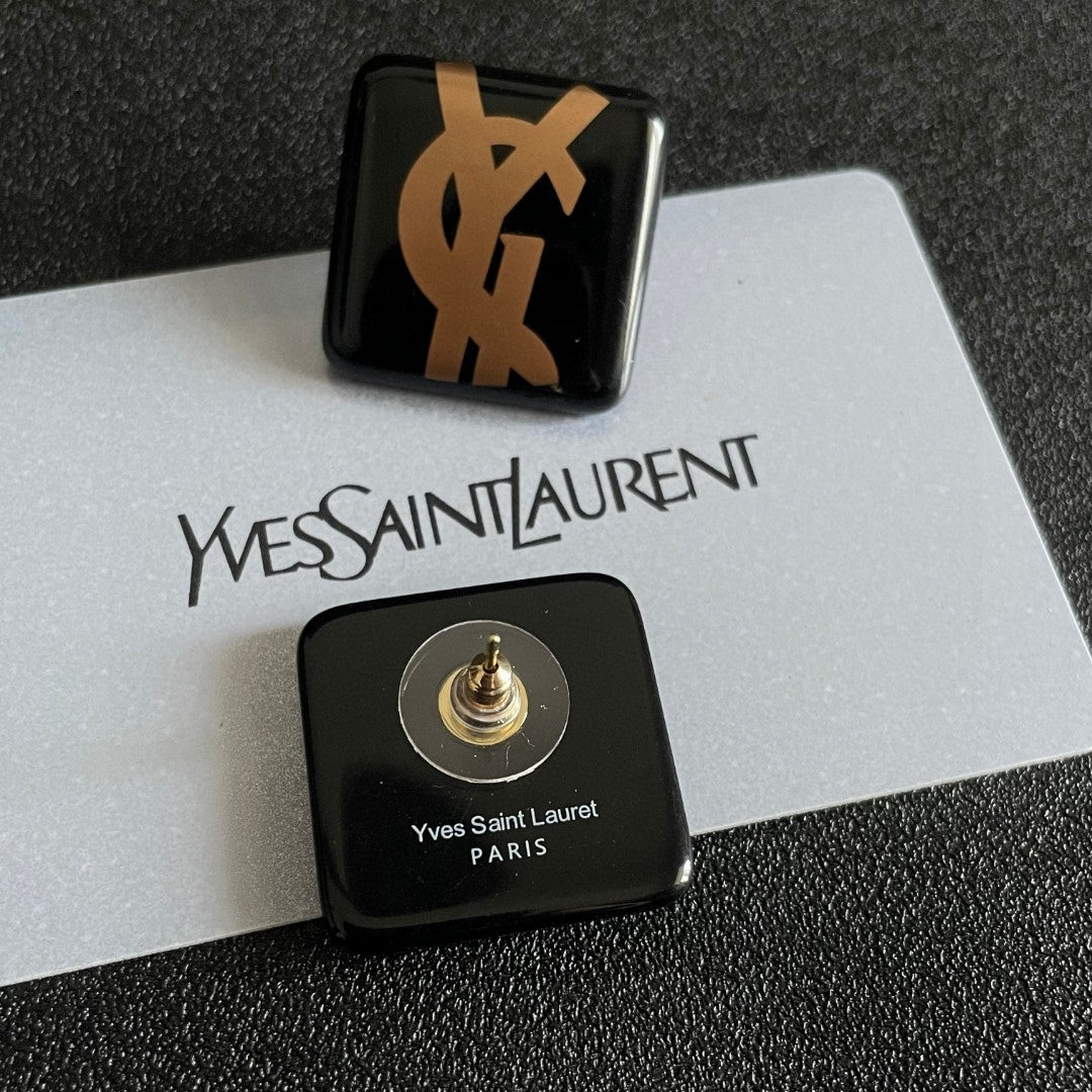 Martin Graham stud earrings in polished metal-tone – main product view