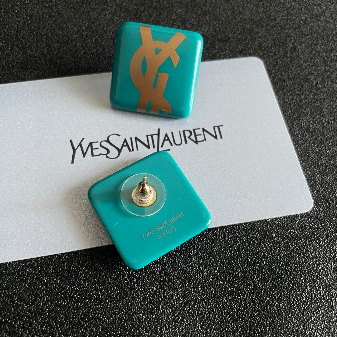 Martin Graham stud earrings in polished metal-tone – main product view