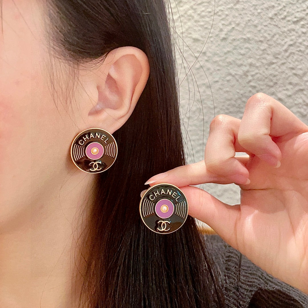 Martin Graham stud earrings in polished metal-tone – main product view