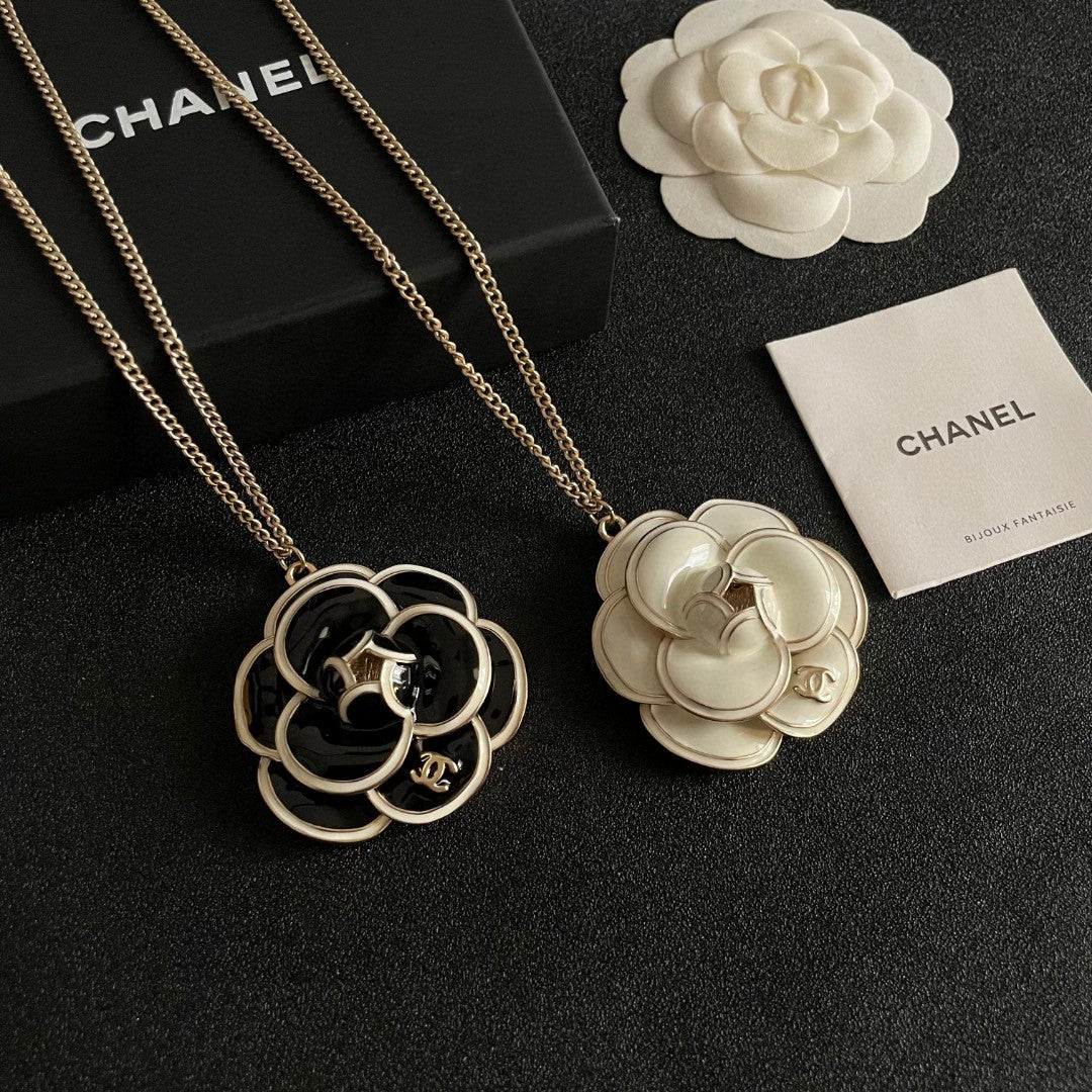 Martin Graham pendant necklace in polished metal-tone – styled product view